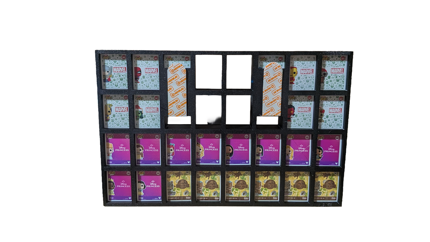 Bitty Pop "Containment" Display (8x4, 32 Slots) (Compatible with Funko Bitty Pops) (3D Printed)