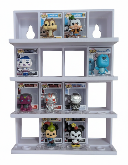 Bitty Pop "Breakout" Display (4x4, 16 Slots) (Compatible with Funko Bitty Pops) (3D Printed)
