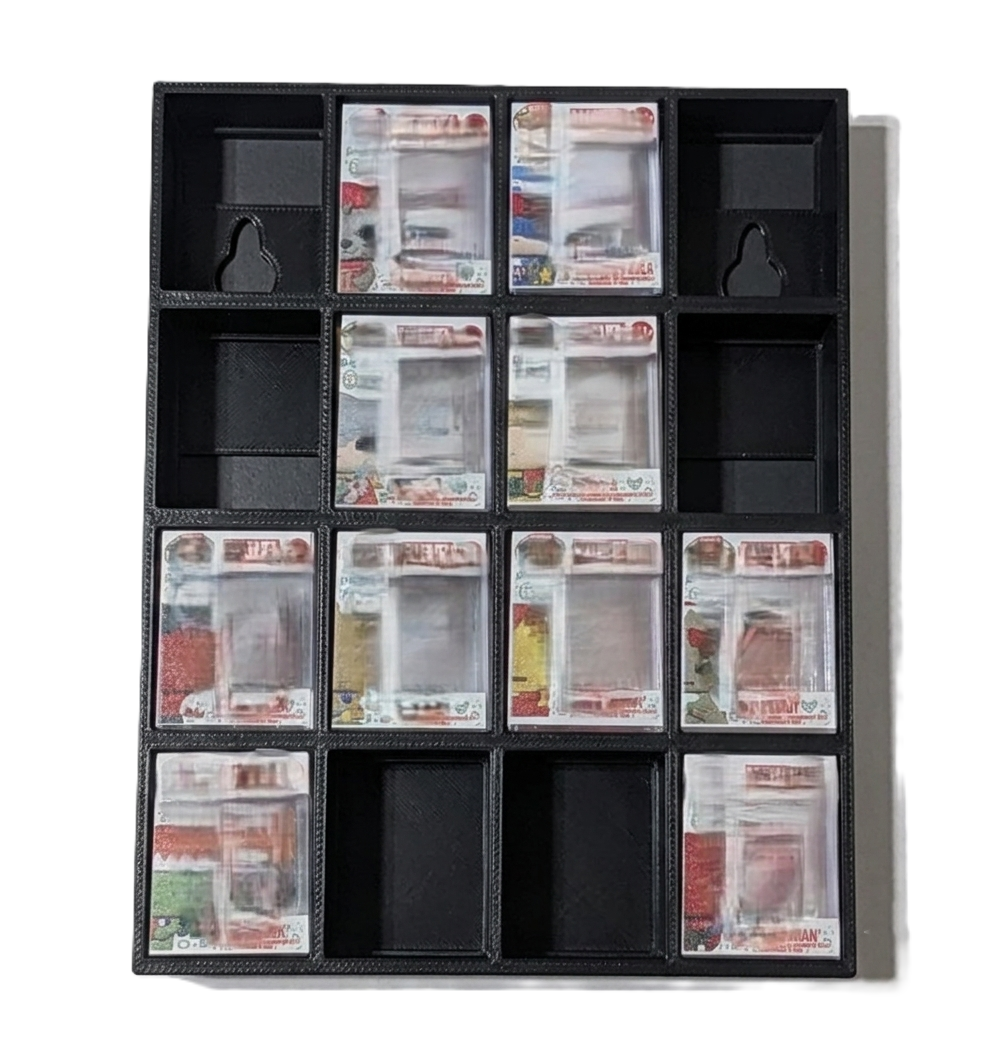 Bitty Pop "Containment" Display (4x4, 16 Slots) (Compatible with Funko Bitty Pops) (3D Printed)