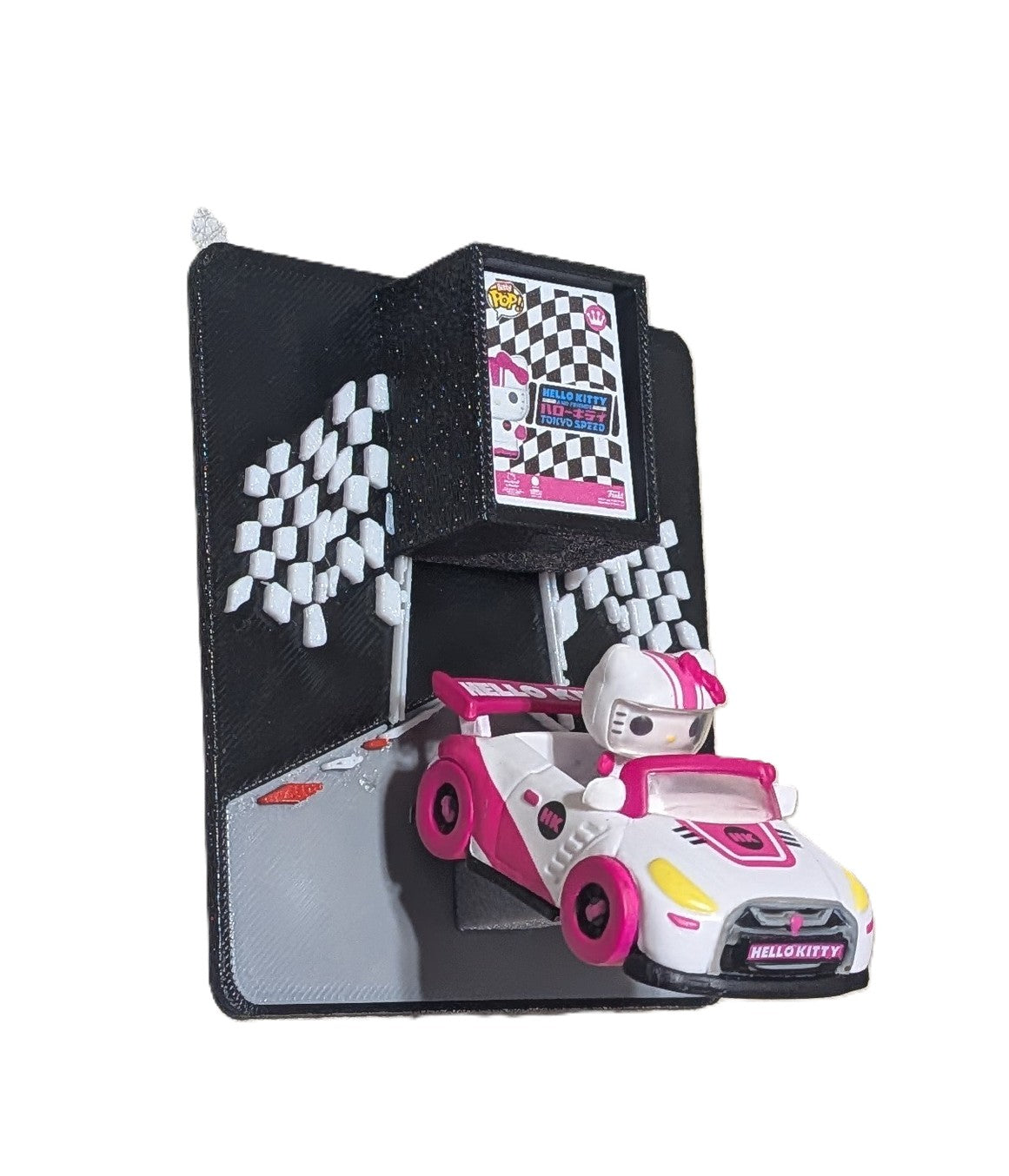 Bitty Rides "Hello Finish Line" Wall Display