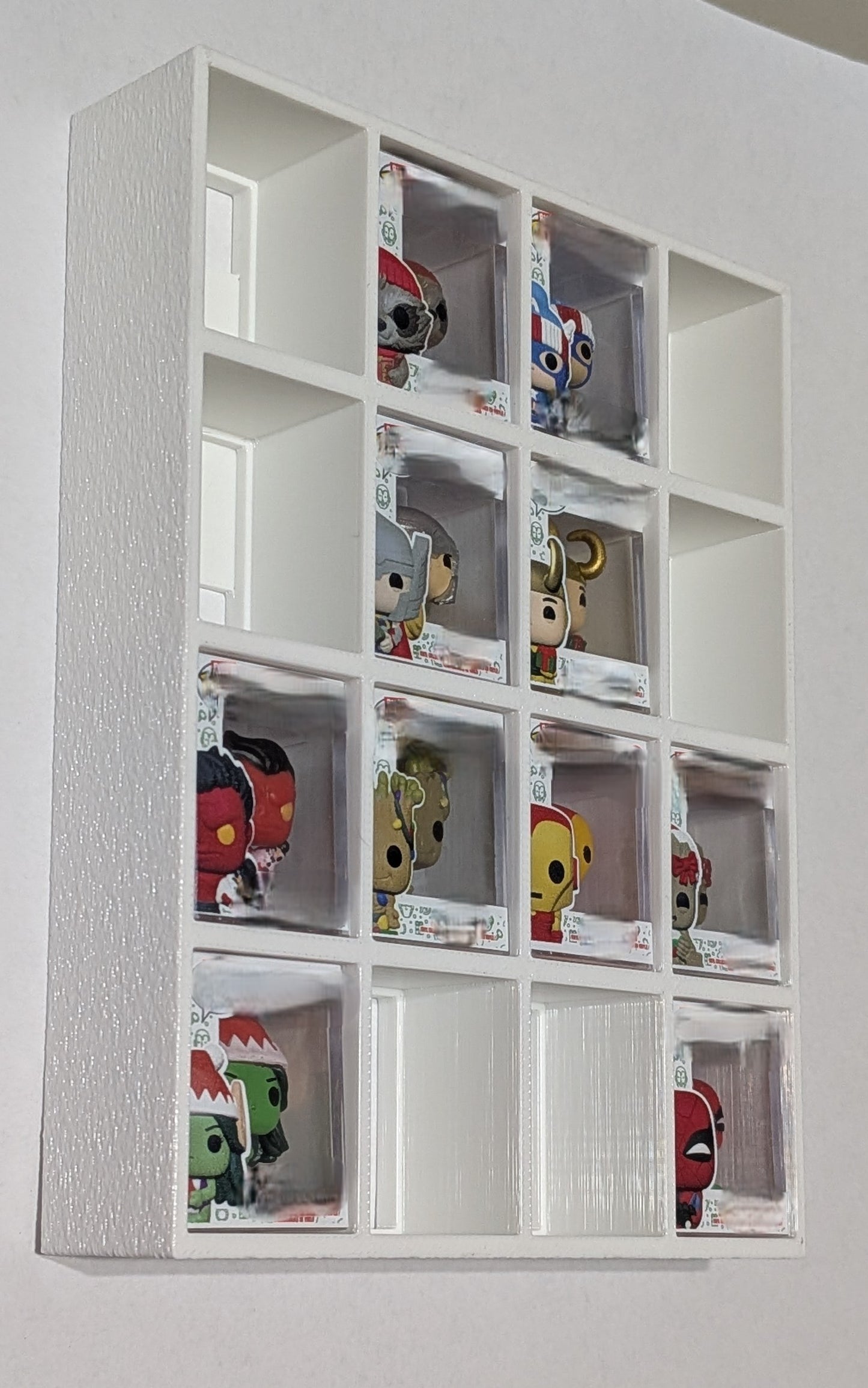 Bitty Pop "Containment" Display (4x4, 16 Slots) (Compatible with Funko Bitty Pops) (3D Printed)