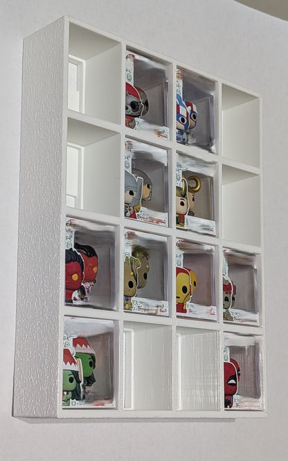 Bitty Pop "Containment" Display (4x4, 16 Slots) (Compatible with Funko Bitty Pops) (3D Printed)